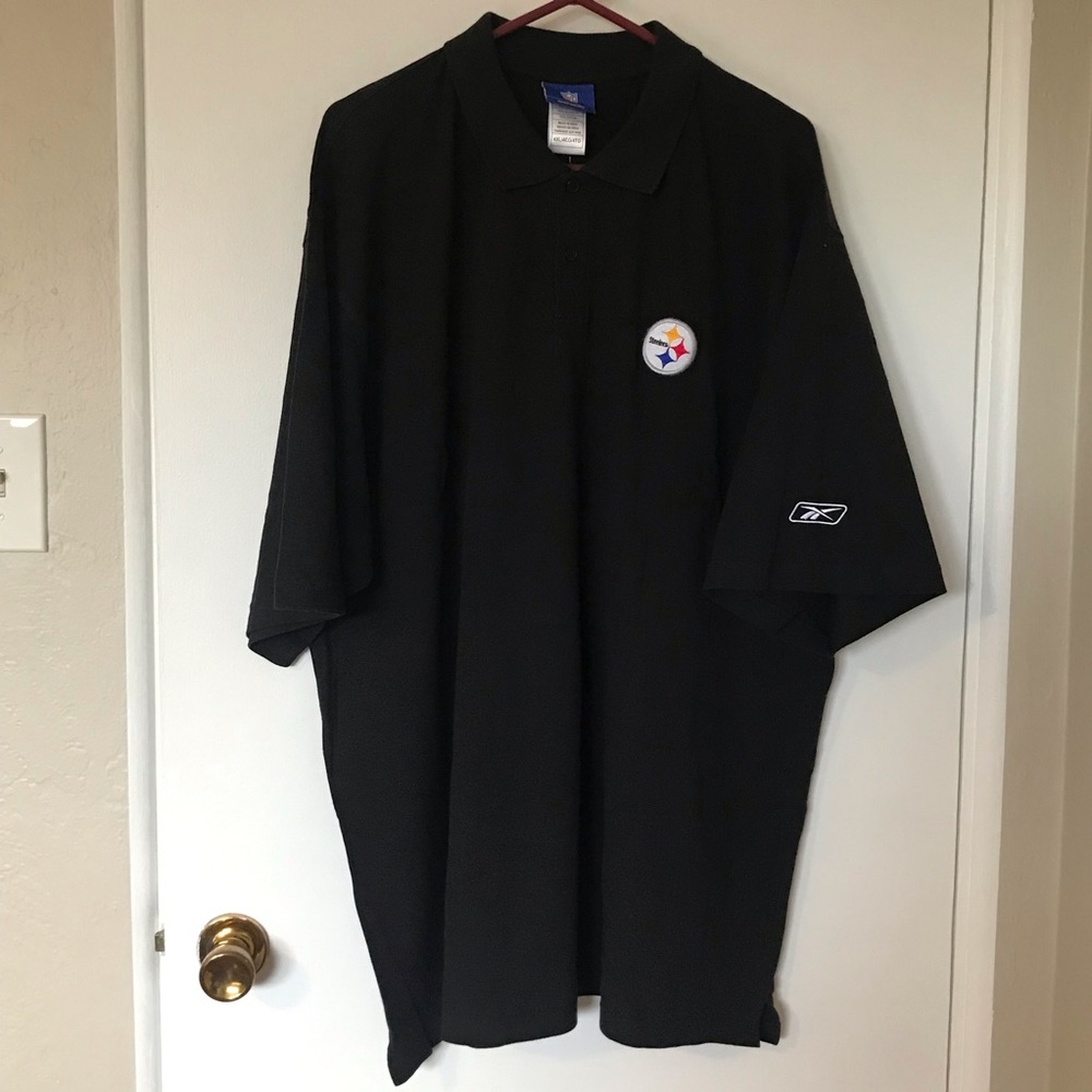 NWT PITTSBURGH STEELERS NFL POLO SHIRT SX 4X